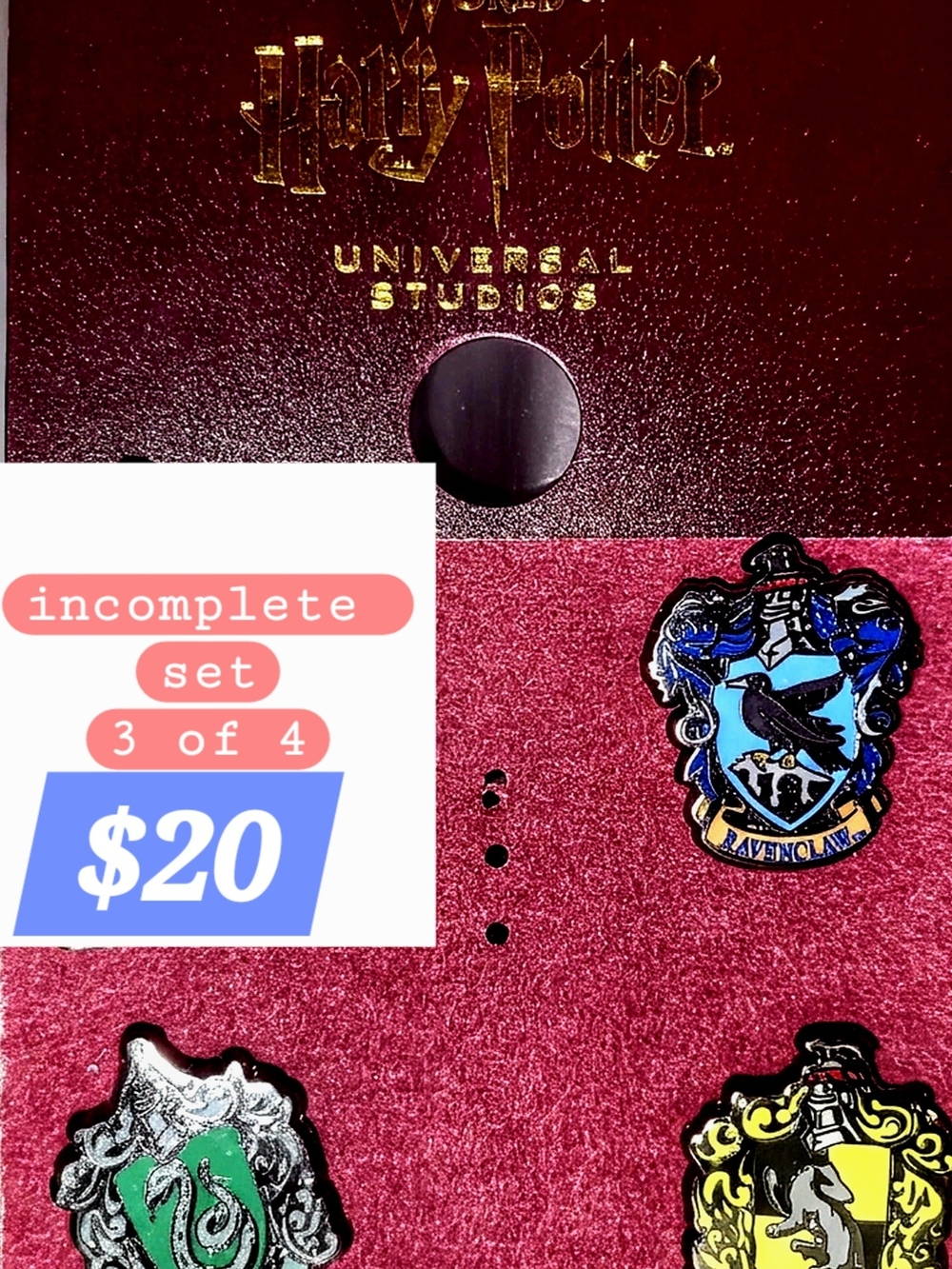 Harry Potter Ravenclaw Enamel Pin - Blue Crest (Universal)
